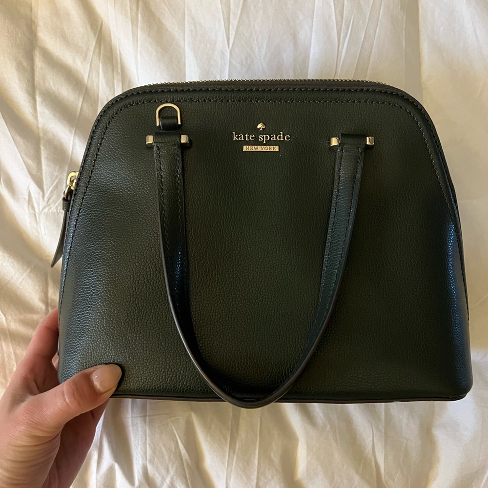 Kate Spade Emerald Forest Green top handle dome purse
